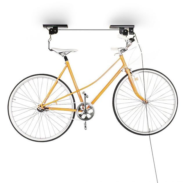 bike shed pulley storage