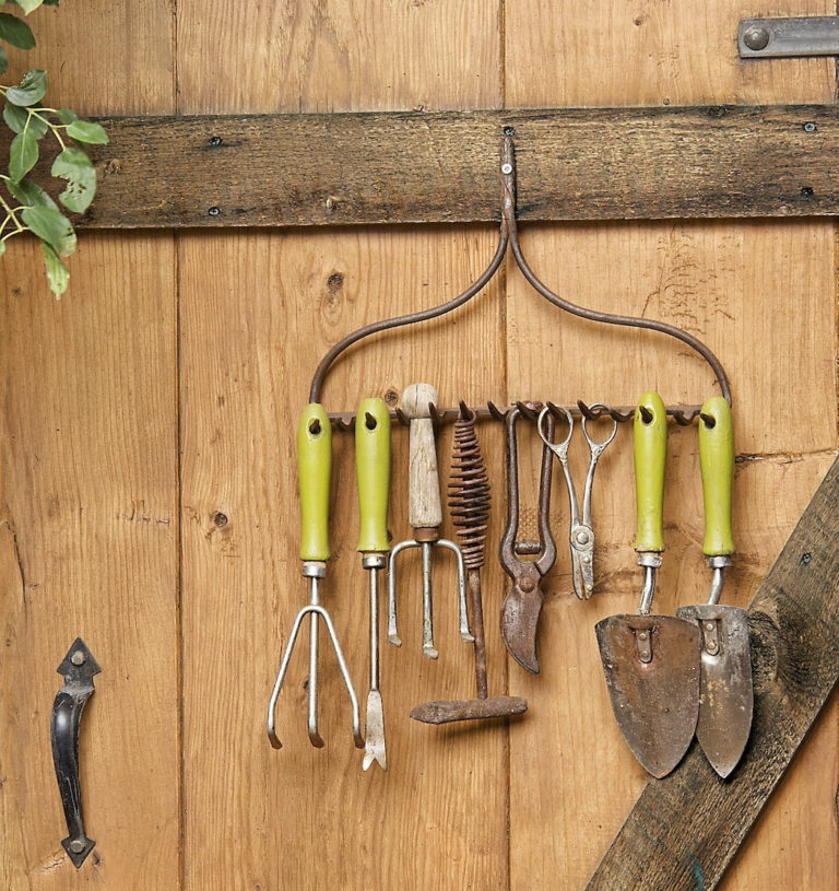 garden storage rake tool hanger
