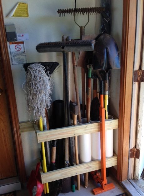 gardening tool reorganization diy garden storage shed