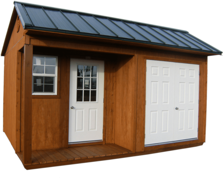 gable wood storage shed near me