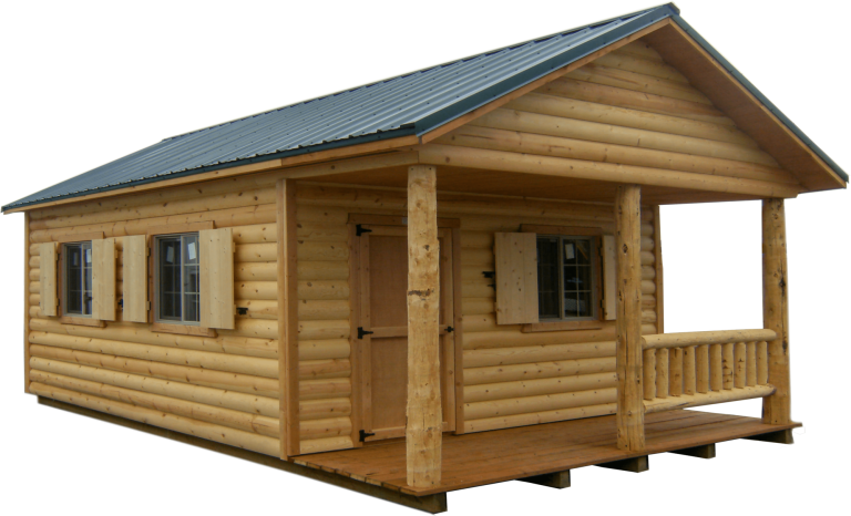 log cabin shed